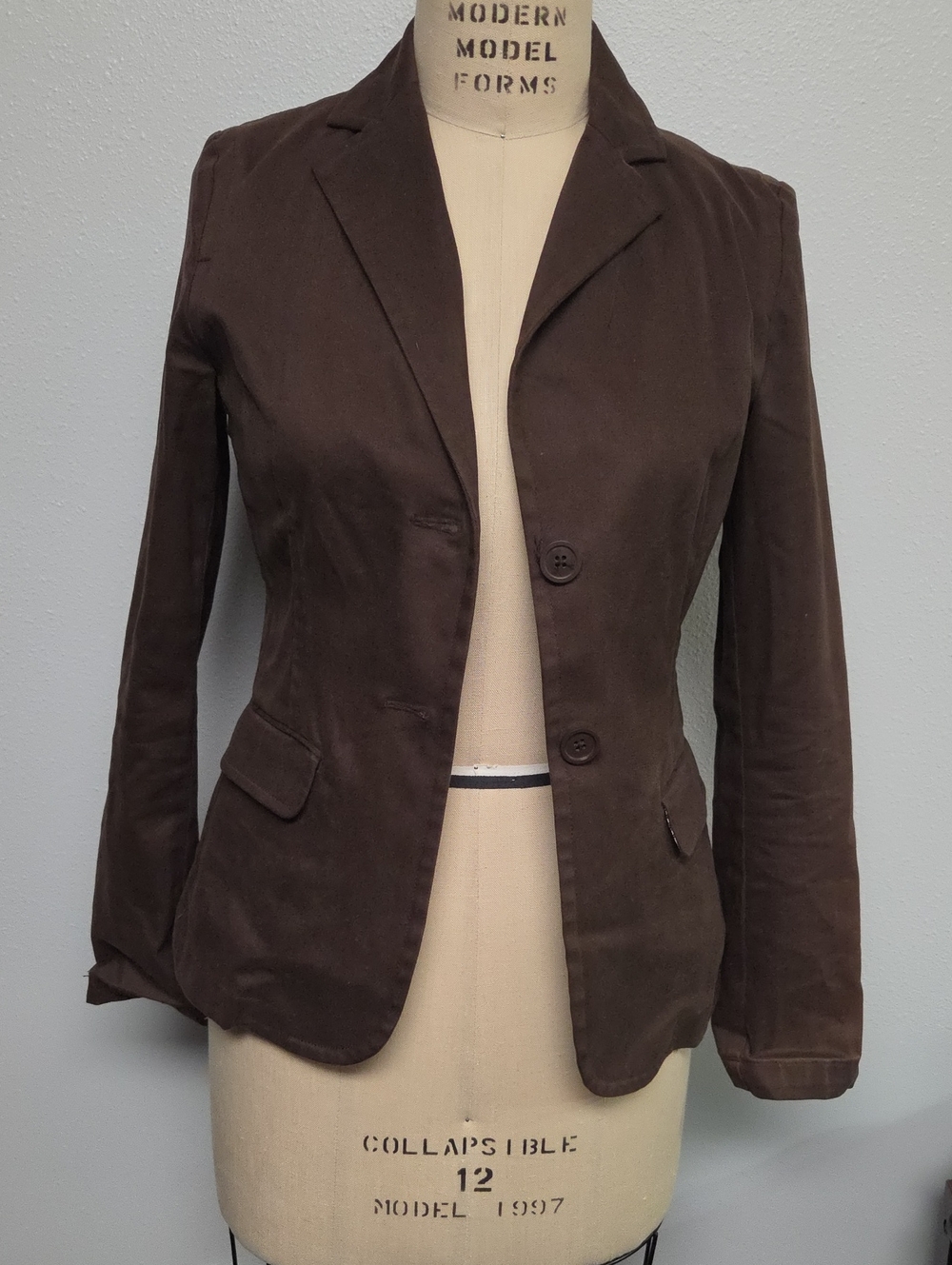 GAP Women's Dark Brown Tailored Blazer